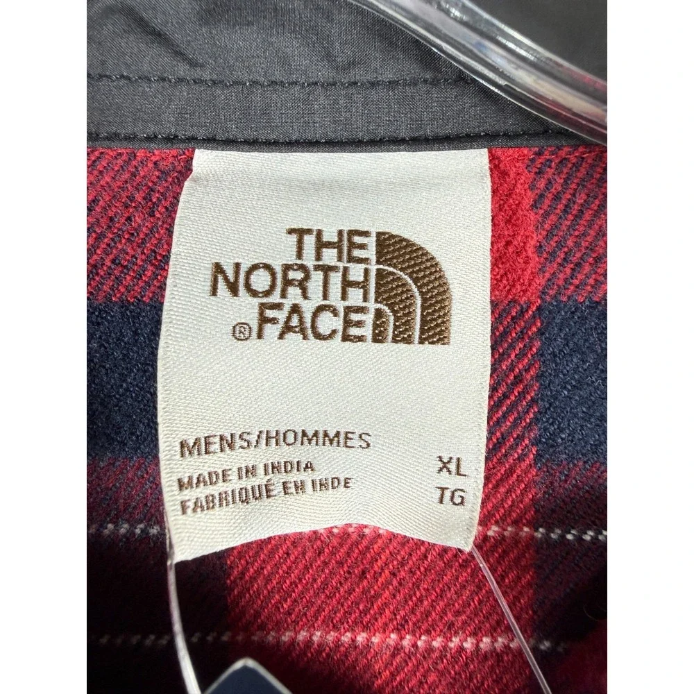 NEW The North Face Arroyo Flannel Shirt Mens Size XL Outdoor Red Black